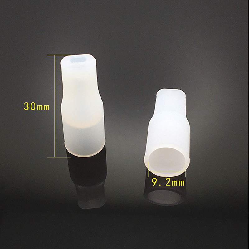 510 Flat Mouth Silicone Cigarette Flap Disposable Internal Diameter 9.2mm Cylindrical Test Cigarette Flap Cigarette Flap Cap