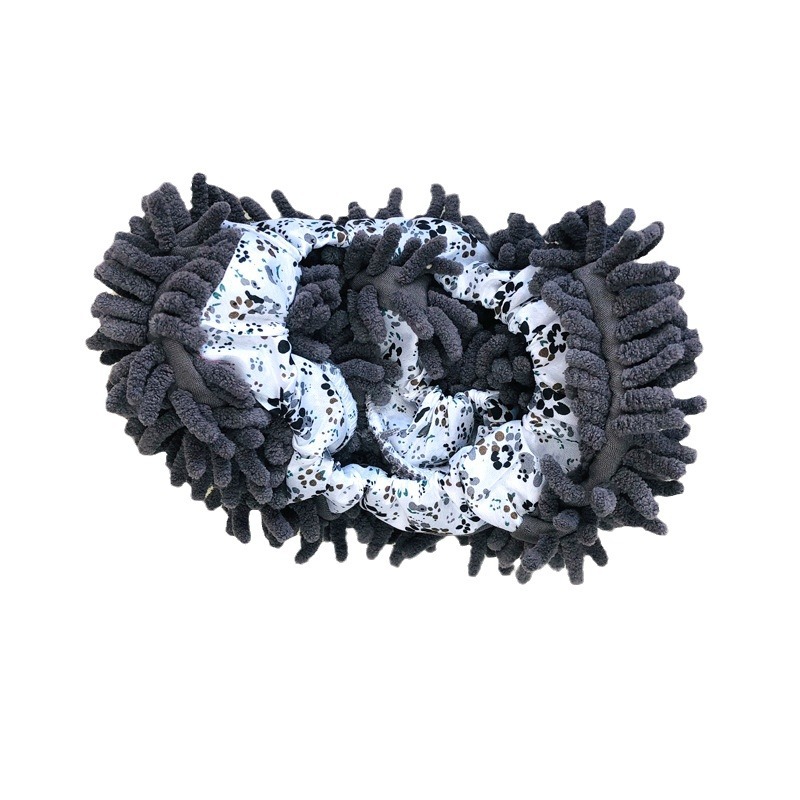 Plus Size Longed and Widened Encrypted Chenille Foot Covers Lazy Mopping Floor Mopping Slippers Machine Room Shoe Covers Single