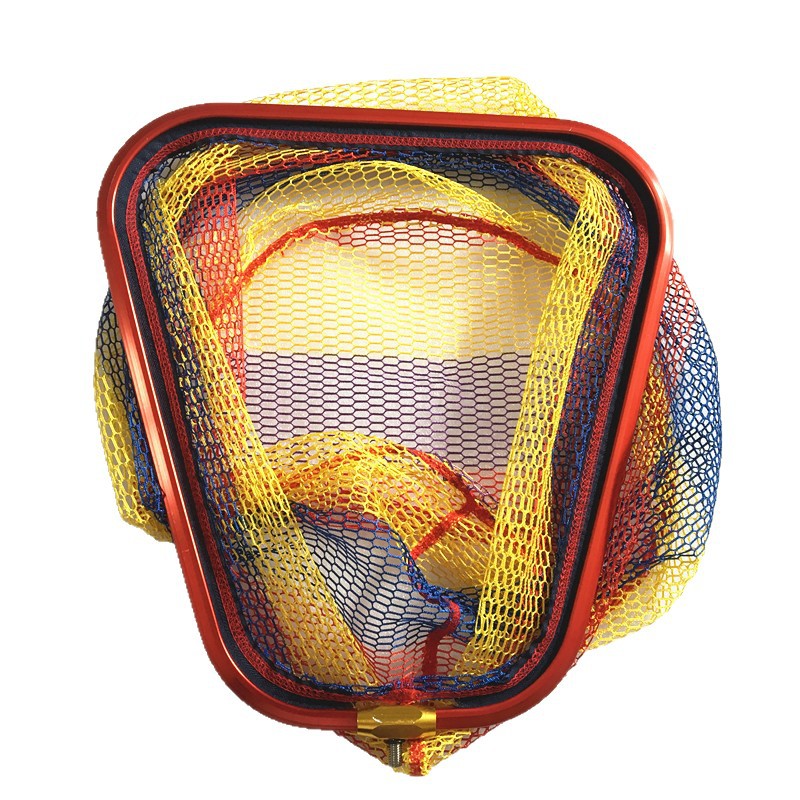 Aluminum Alloy Large Object Net Head Copy Net Round Triangle Thickeneded Ring Hanging Glue Large Object Copy Net Fishing Supplies Fishing Gear