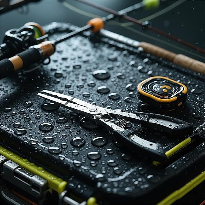 Multifunctional Stainless Steel Fishing Pliers with Extended Mouth, Fishing Scissors, Hook Remover, Sea Fishing Fish Control Tool Set All-In-One