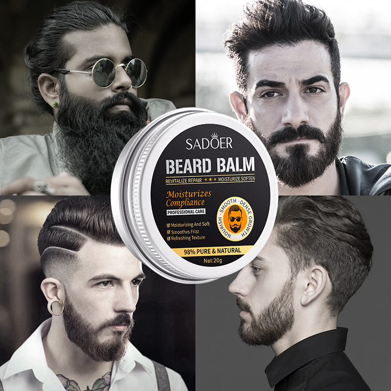 English SADOER beard care cream men's beard Care Nourishing Beard cream cross-border foreign trade Wholesale