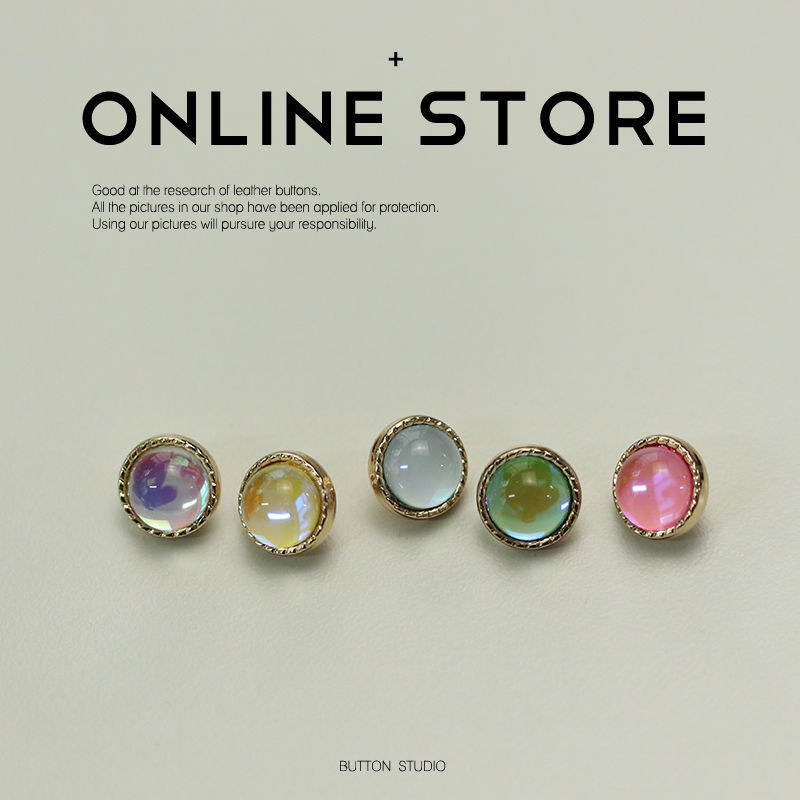 Супер красивые перламутровые металлические пуговицы AB цвета для рубашек, вязаных кардиганов, маленькие пуговицы для женских свитеров, летние топы