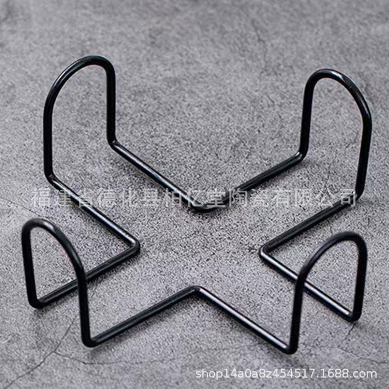 Factory wholesale in stock wrought iron cup holder ceramic suit storage coaster storage rack 4 pieces/6 pieces/8 pieces