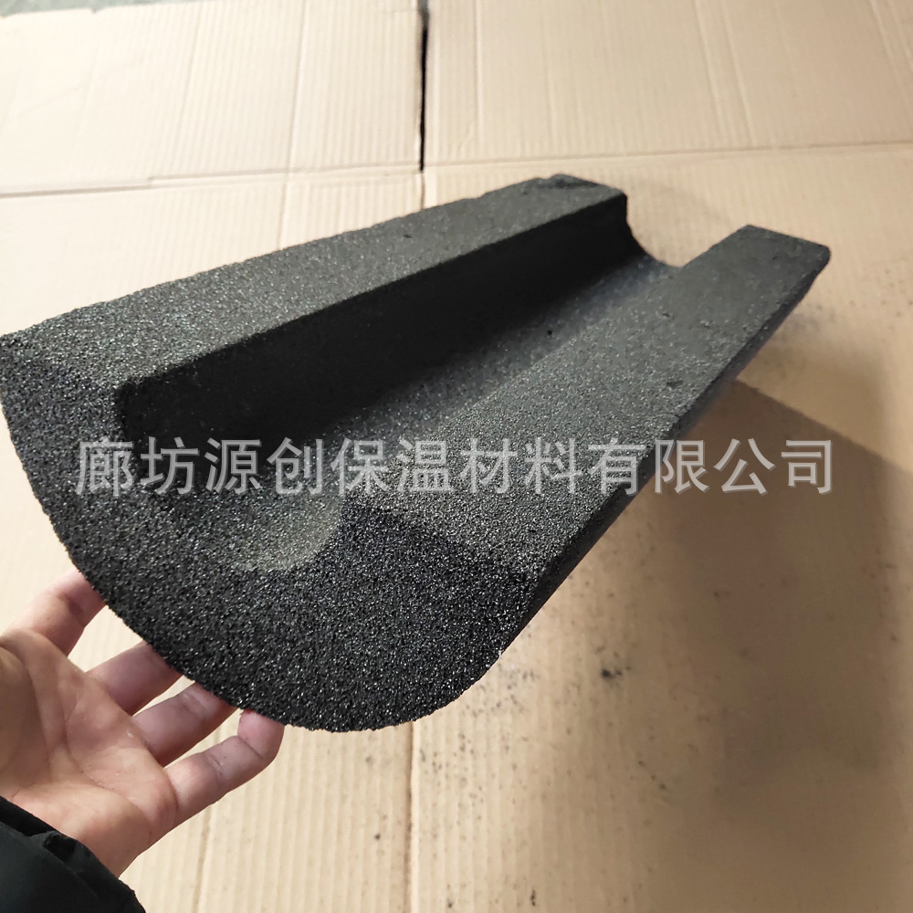 Пеностеклянная трубка типа 1, американский стандарт, растворимый вес 120K, тепловая изоляция, холод, водонепроницаемая и влагостойкая