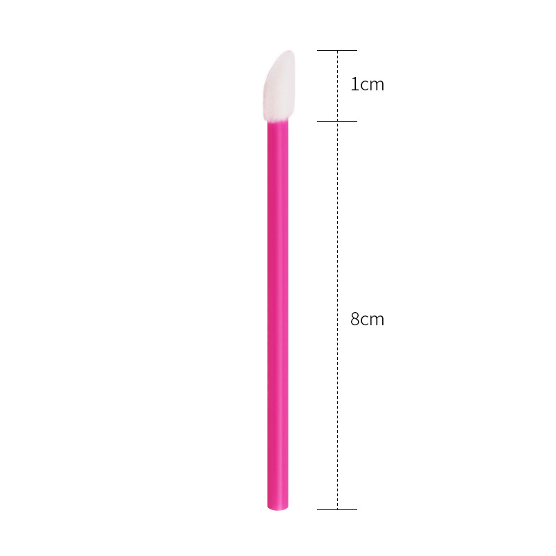 Portable disposable lip brush eye shadow lipstick lip glaze hollow rod lip brush nylon hair small lip brush beauty tools