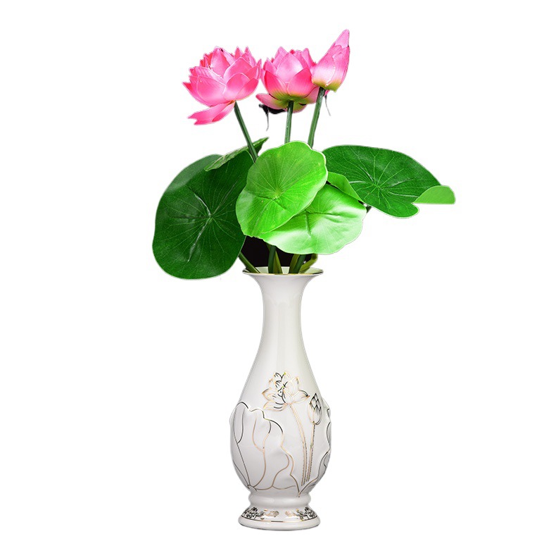 Ceramic Buddha Vase, Buddhist Hall, Living Room Flower Arrangement, Water Purification Bottle, Decorative Buddhist Ornaments, Home Guanyin Bottle, Buddha Ornaments