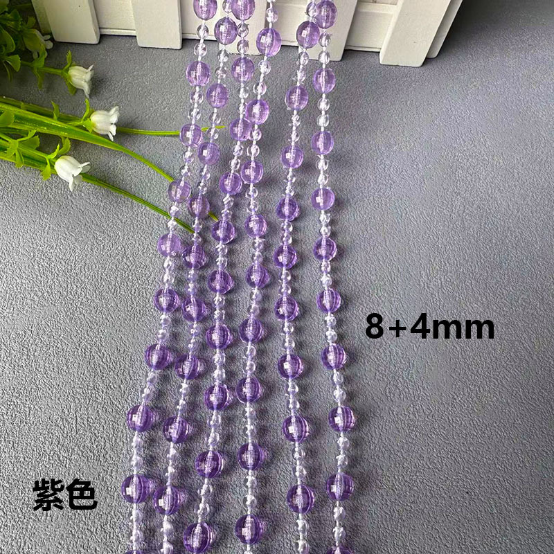 Acrylic cord bead wedding bead curtain wedding imitation Crystal road lead stage ceiling decoration Crystal Christmas Tree Bead Chain