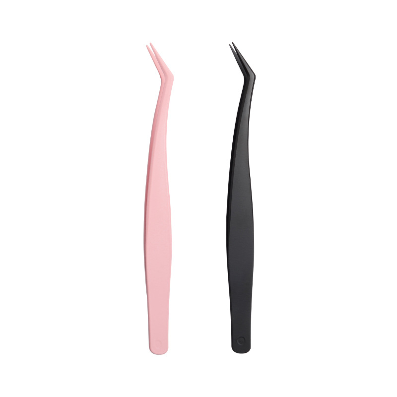 Directly from the Manufacturer, Anti-Adhesive Glue-Free False Eyelash Tweezers, Industry Wedding Beginner Tools, Stainless Steel Gold Feather Clips for Eyelash Artists