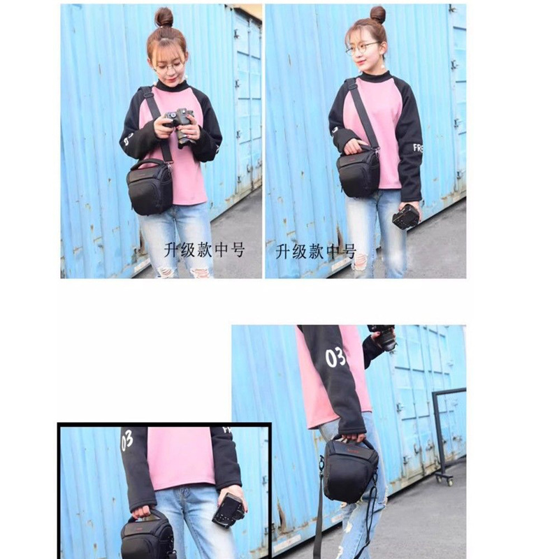 Camera Bag Slr Triangle Bag for Men and Women 70D5D45D360D80D90D200D Bag Photography Bag Shockproof and Wear-Resistant