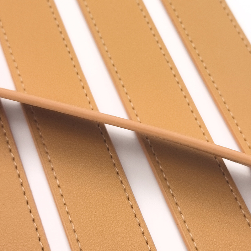 Pet Comb Leather Handle Gift Box Packaging Box Leather Strip Leather Rope Hand Strap Yellow Pu Leather Handle