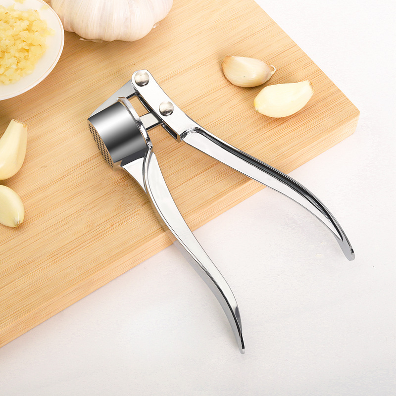 Aluminum Alloy Manual Garlic Press Garlic Masher Garlic Press Garlic Peeler Ginger Juice Garlic Clip Kitchen Supplies Cross-Border