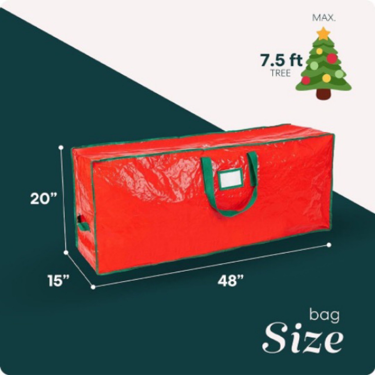 Texas Shen Shun Source Factory Tj859 Christmas Tree Packaging Bag Grass Green Big Red Woven Fabric
