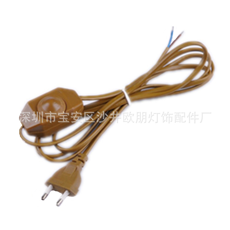 European Plug Dimmer Switch Line Dimmerable Switch Plug Power Cord Fine Adjustment Speed Switch Wire