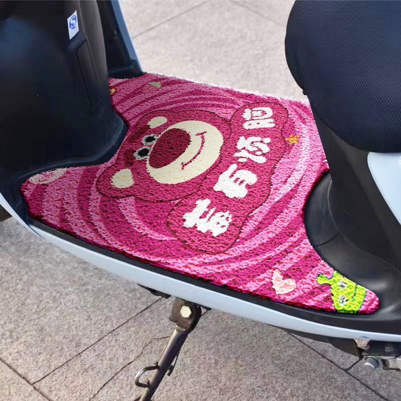 Silk ring waterproof universal new electric car foot mat Emmayadi little turtle king motorcycle battery car self-cutting