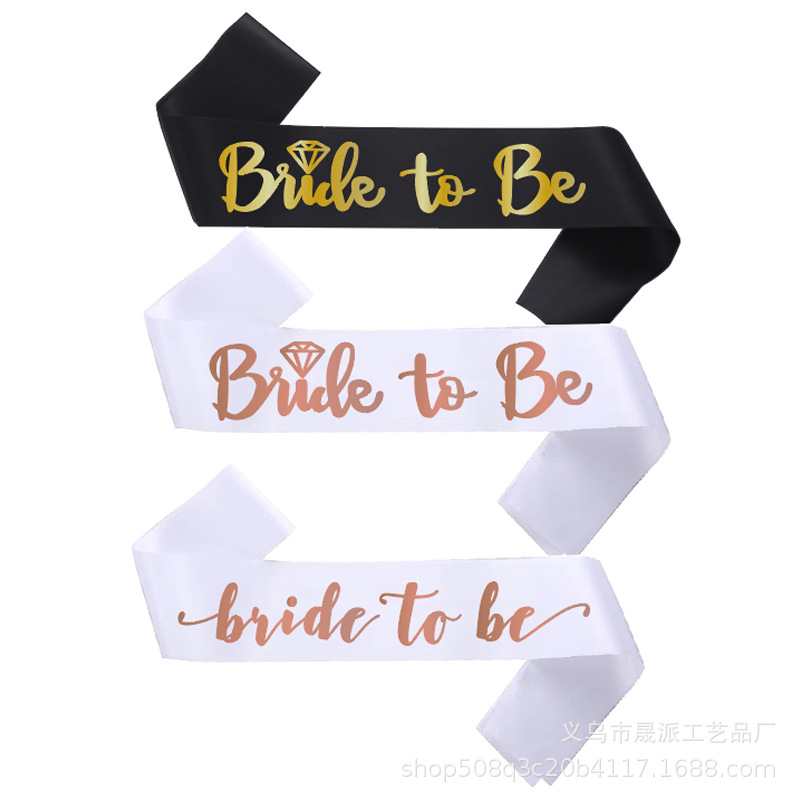 Пояс для невесты на девичник с плечевым ремнем, этикетка для подружки невесты, лента с бронзированием