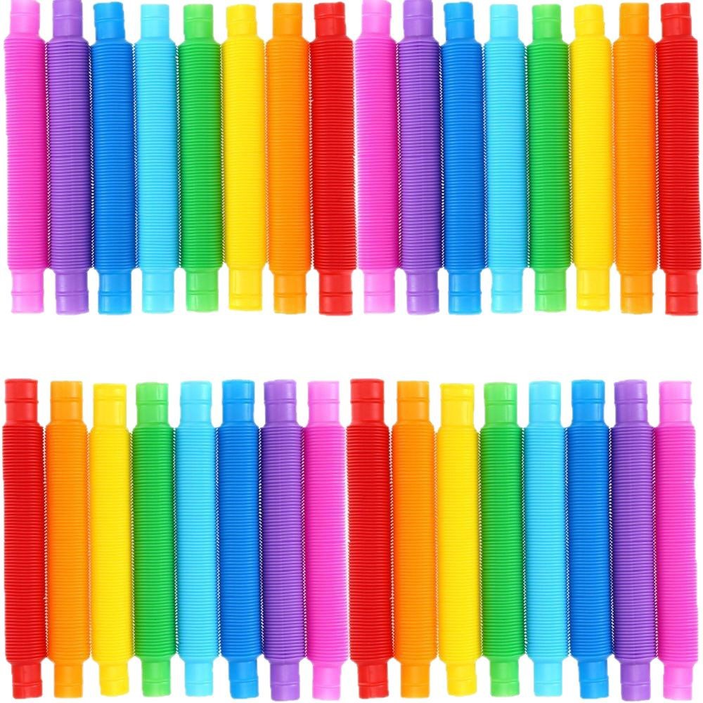 Cross-border pop tube color telescopic tube plastic pipe bellows decompression vent toy manufacturers direct supply cross-border