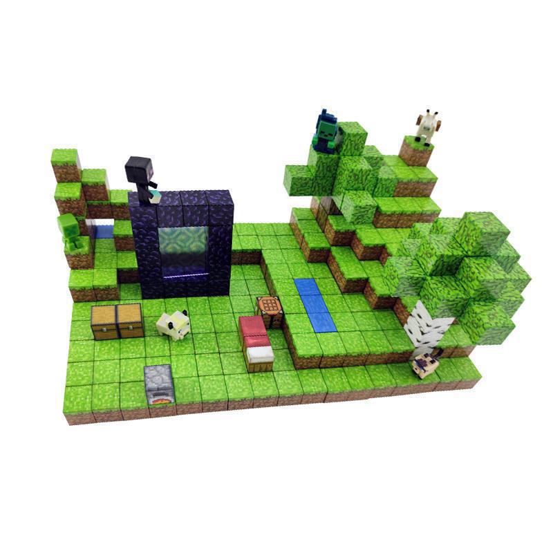 My Magnetic World DIY Building Blocks Children's Educational Toys Big Particle Doll Castle Model Ornaments in Bulk