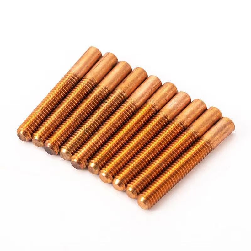 Coarse Thread Metric Thread Red Copper Electrode Edm Thread Milling Copper Rod M3M36
