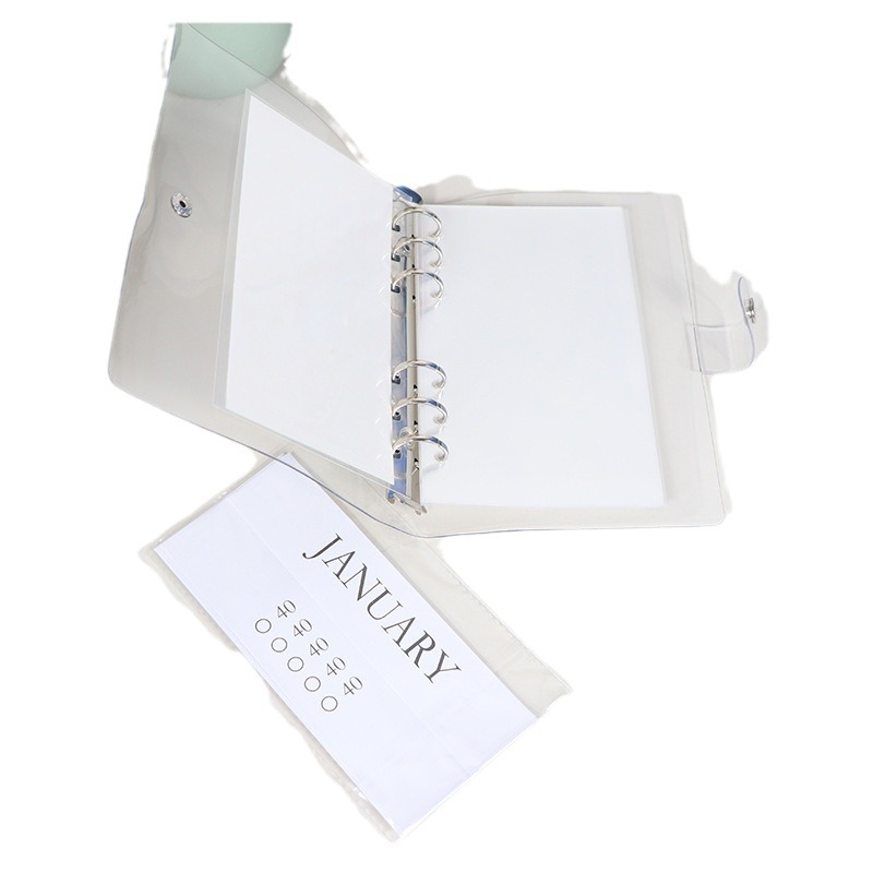 Spot Cross-Border Envelope December Cash Saving Challenge Savings Book 2.5K5K10Kpvc 6-Hole Binder