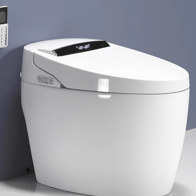 Интеллектуальный туалет Chi из фарфора, интегрированный, с мгновенным подогревом и ограничением давления воды, электрический туалет для дома