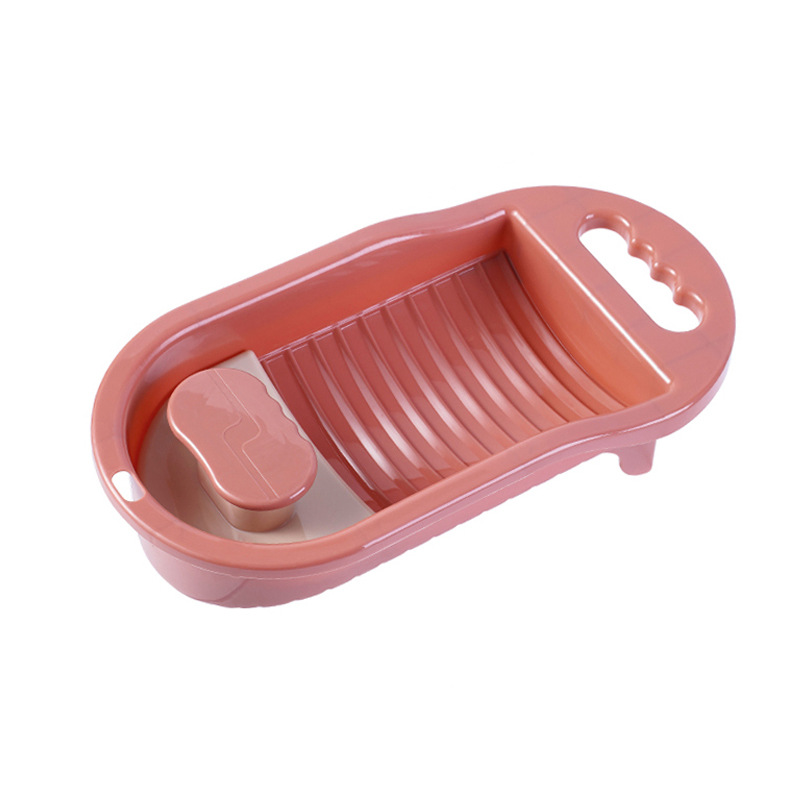 Washboard Household Small Intimates Washing Artifact Socks Intimates Hand Washing Dormitory Lazy Mini Laundry Washboard Basin