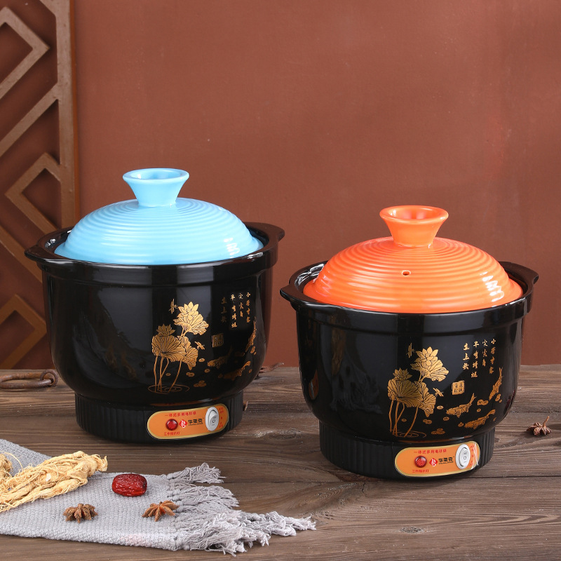 Автоматическая электрическая кастрюля для супа, кухонный бытовой мультиварка, быстрое и медленное приготовление, керамика, оптовая продажа