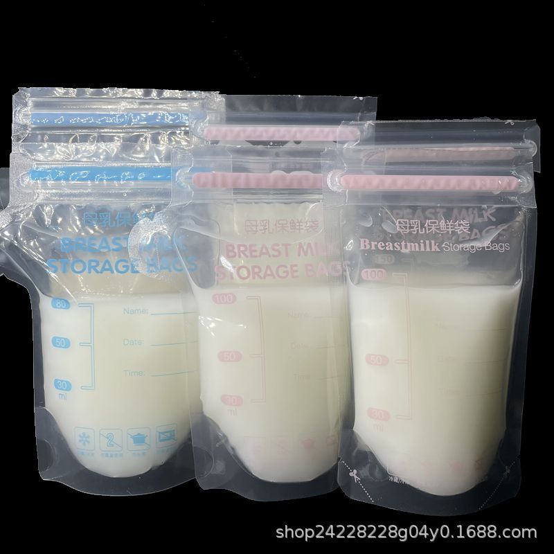 Manufacturer's Ready-made Disposable Milk Storage Bag Can Be Freezed 125ml 250ml Breast Milk Bag
