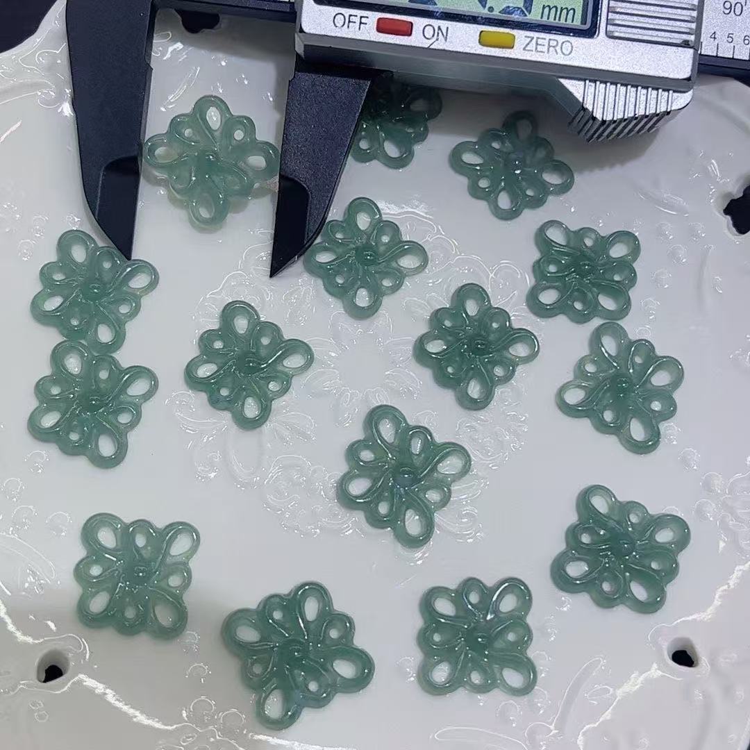 Серьги из натурального нефрита, китайский узел, ледяной клейкий нефрит, подвеска, благоприятный руй, многофункциональное ожерелье, стиль для пар, чисто натуральное