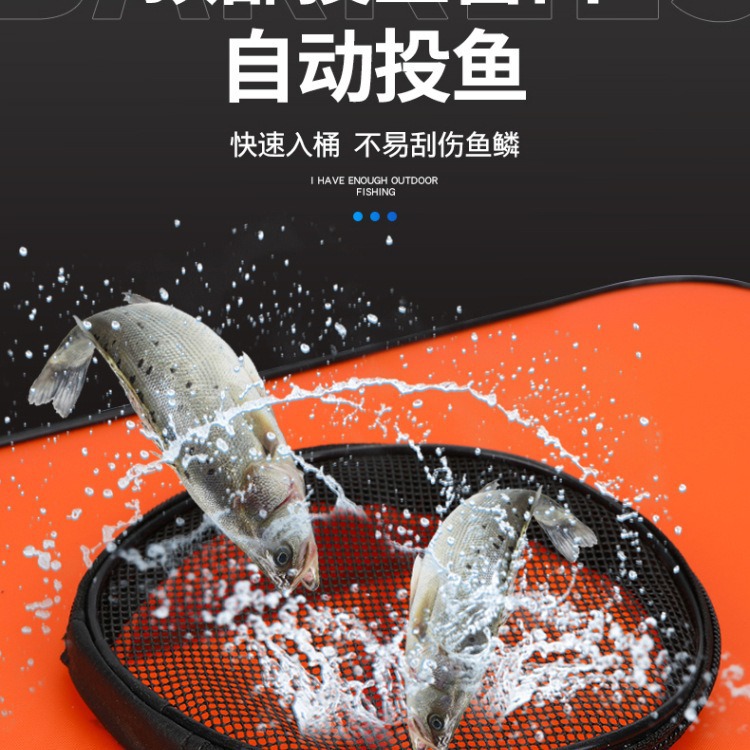 Fishing Bucket Foldableing Eva Fish Protection Bucket Thickeneded Fishing Bucket Live Fish Bucket Multi-Functional Fishing Box Wholesale Factory Supply