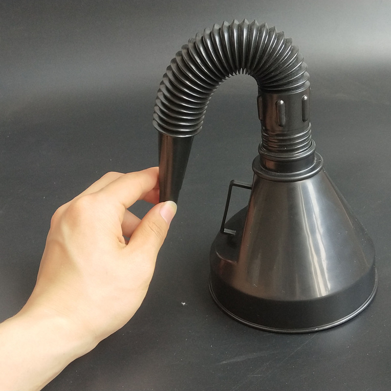 Multi-caliber fuel funnel with strainer hose car motorcycle oil gasoline large plastic rubber funnel