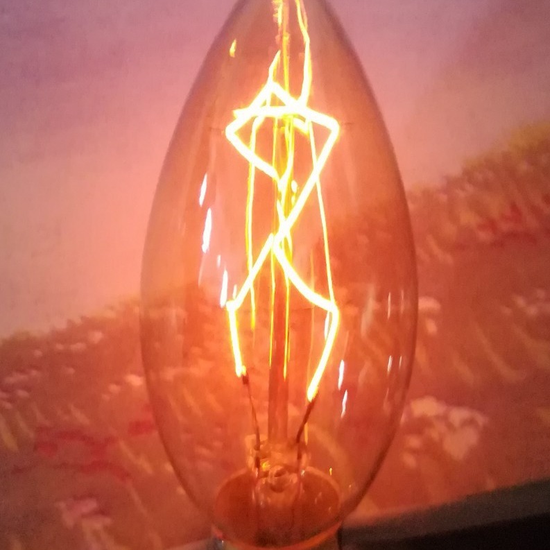 Прямые продажи завода Лампа Эдисона ретро углеродная нить C35 Z типа