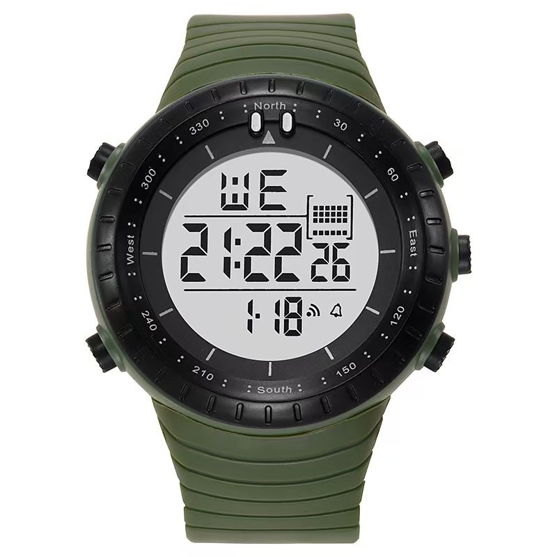 Watches Cross-Border Outdoor Sports Electronic Watch Dial Personalized Waterproof Men's Foreign Trade Amazon Men's Large Electronic Watch
