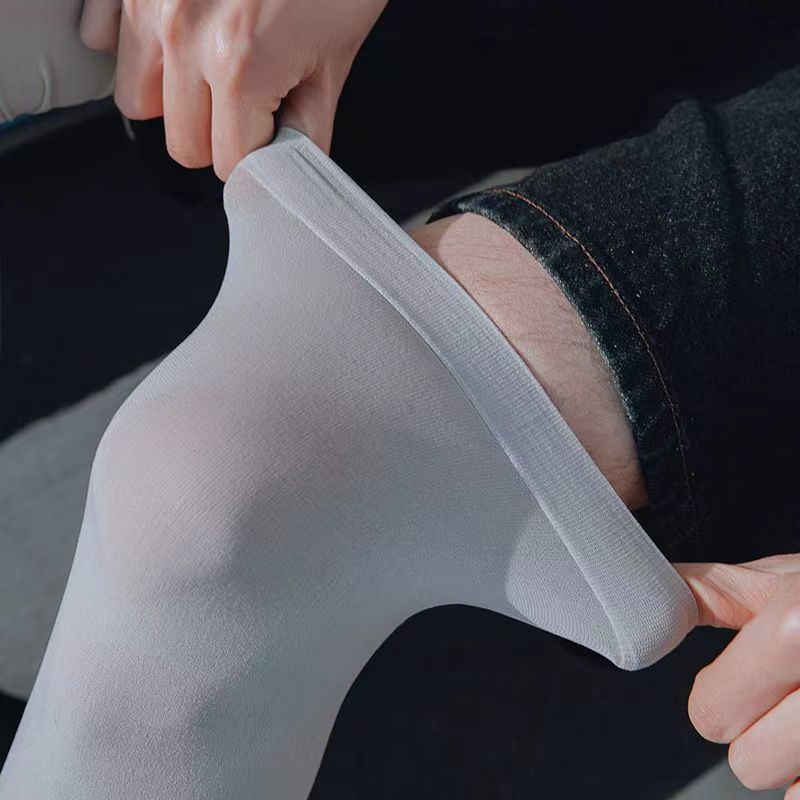 Summer Ice Silk Sun Protection Leg Cover Sports Riding Breathable UV Protection Basketball Socks Fishing Men's and Women's Running Knee Pads