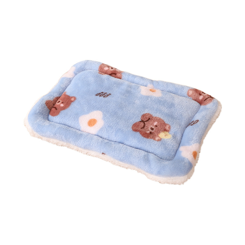 Cross-border Rabbit Cage Mat Flannel Pet Mat Cat and Dog Mat Autumn and Winter Thickened Rabbit Foot Mat Rabbit Nest