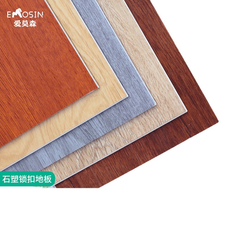 Interlocking Floor Spc Stone-Plastic Flooring Click-Type Stone Crystal Composite Wood Flooring for Home Renovation of Old Floors, Thickened