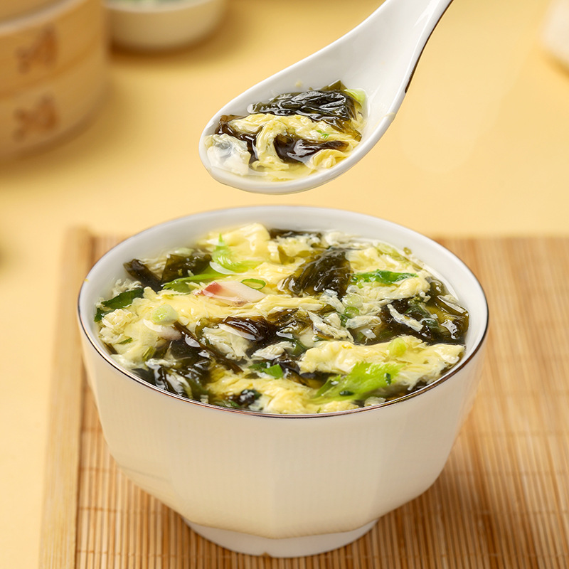 Xinmeixiang egg flower soup 6G freeze-dried soup block instant instant instant instant take-out restaurant seaweed instant soup bag commercial
