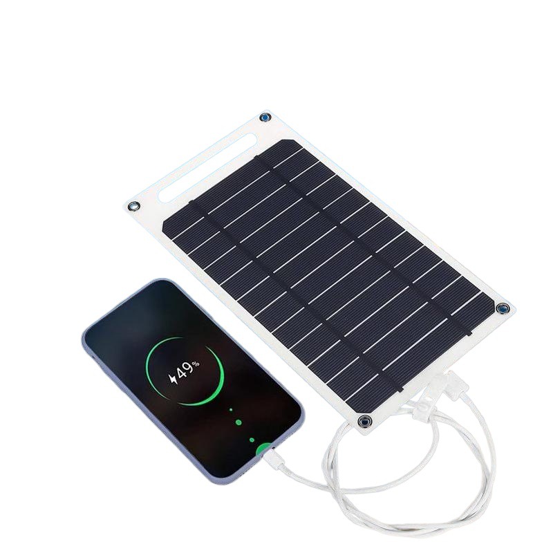 10 Watt 5 Volt Monocrystalline Silicon Solar Panel Mobile Phone Charging Panel New Energy Photovoltaic Panel Outdoor Emergency Power Generation Panel
