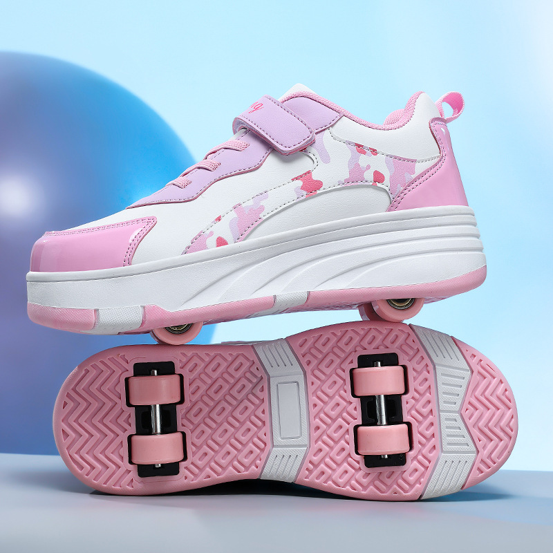 Manufacturer's First-Hand Supply of Cross-Border Heelys Shoes for Men, Women and Children, Four-Wheel Skates, Student Roller Skates, Large Quantity, Preferential Treatment