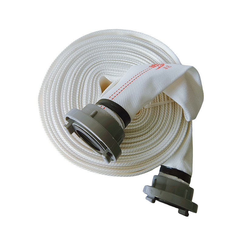 Fire Hose 16 Type 65 High Pressure Thickeneded Explosion-Proof Engineering Water Infusion Canvas Soft Water Pipe Agricultural Watering Ground Hose