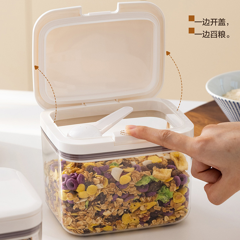 Cross-Border Household Dry Grain Sealed Can Storage Box Rice Bucket Miscellaneous Grains Moisture-Proof Flour Bucket Storage Tank Rice Storage Box