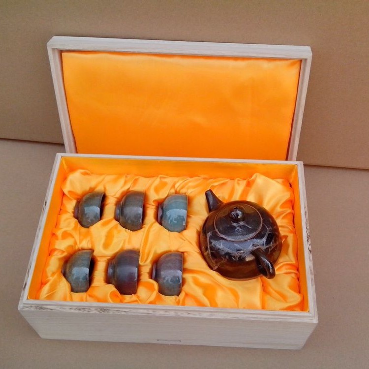 Universal Solid Wood Tea Packaging Gift Box Custom Flip-Top Design Tea Bag Tea Box Wooden Box