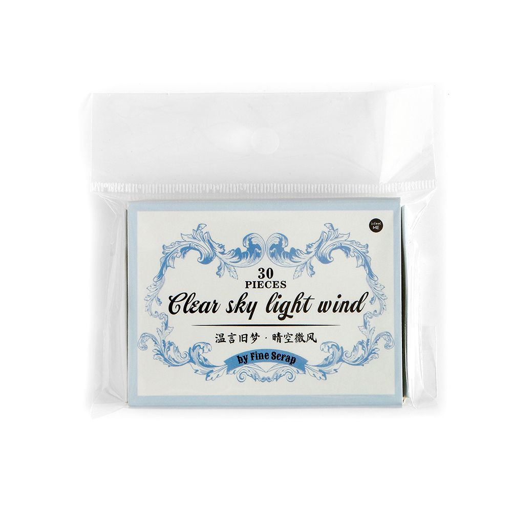 Infeel.Me Warm Memories Series Embossed Sticky Notes Salt Series Lace Border Journal Material Paper