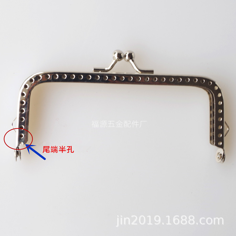 6.5cm 20cm square Gold DIY luggage accessories wholesale end half hole each size 100