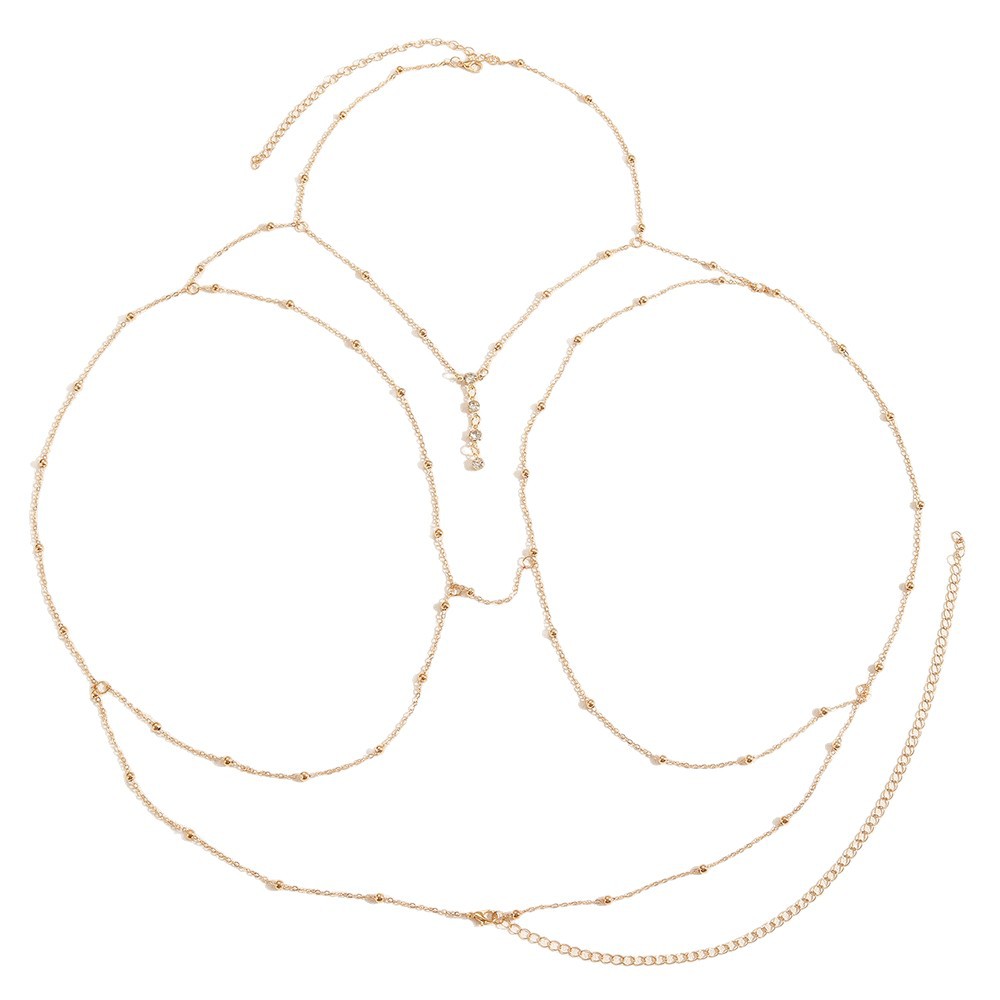 European and American Cross-Border Chest Chain Bikini Necklace Beach Body Chain Jewelry Accessories Fashion Jewelry Tassel Sexy Pendant