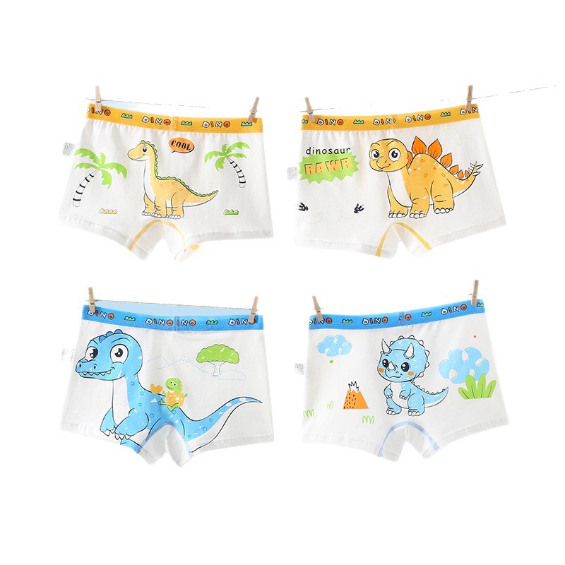 Boys' Boxer Briefs, Kidsren's Boys' Category a Cotton Shorts, Baby's Medium and Large Kidsren's Cotton Underwear, Antibacterial Boxer Briefs for Kidsren