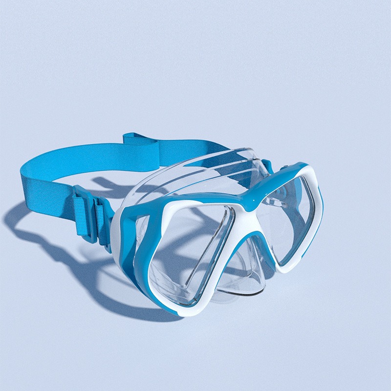 New Diving Goggles, Snorkeling Essential Set, Waterproof Silicone Tempered Glass, Amazon Best-Selling Cross-Border Eye Protection, Europe and America