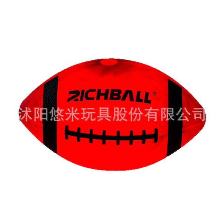 Novel Children's Toy Rubber Football LED Luminous No.6 American Football