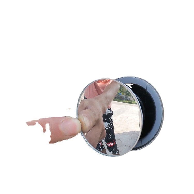 Car convex frameless small round mirror rotatable blind spot mirror 360-degree glass round mirror frameless mirror reversing rearview mirror