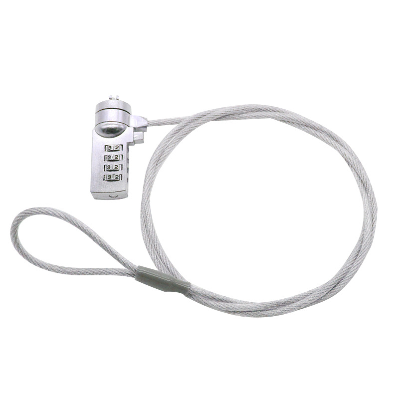 Замок для ноутбука FK1.2 M с паролем, противоугонный, с тросом 1.8 м, универсальный замок для компьютера