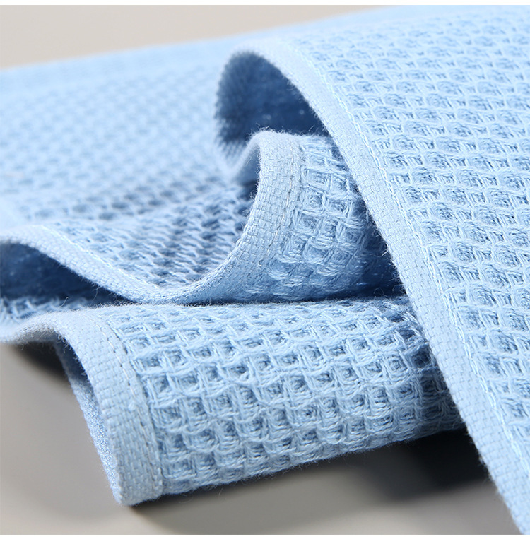 Pure Cotton Type a Waffle Towel 5A Antibacterial Cotton Honeycomb Face Towel Double Pack Cross-Border Wholesale Quick Drying